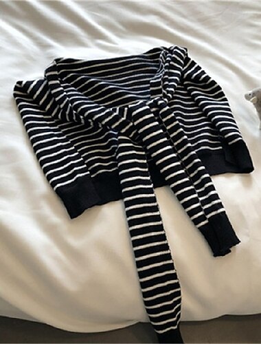  Per donna Sciarpe da donna Streetwear Quotidiano Data Nero Bianco Marrone Sciarpa A righe