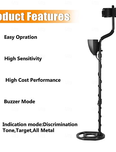  Detector de metales subterráneo MD920, buscador de tesoros, buscador de oro con conector para auriculares de 3,5 mm, detector de metales resistente al agua.