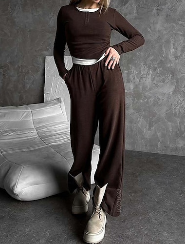  Femmes Ensemble Survetement Jogging Pantalon Athleisure Automne manche longue Taille haute Coupe-vent Léger Évacuation de l'Humidité Salle de sport Entraînement Course Tenue de sport Tenues de Sport