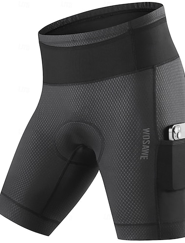  Wosawe – Cuissard de cyclisme à haute élasticité, serré et respirant, pantalon de cyclisme à deux poches latérales, vêtements de cyclisme bd161