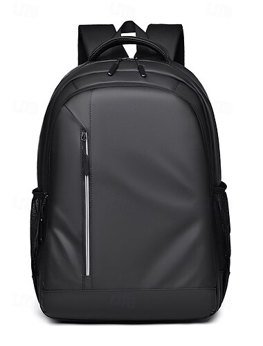  Men's Water-Repellent Laptop Backpack – Sleek Business Travel Bag with Luggage Strap,  Multi-Pocket Design for Work, School or Daily Commute