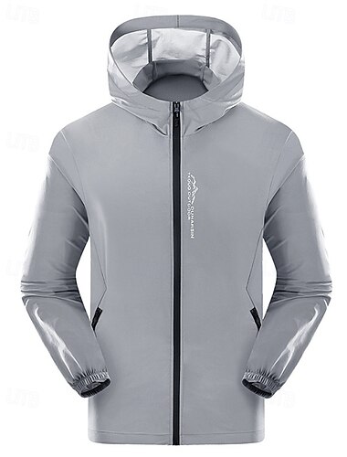  Pánské Koşu Ceketleri Venkovní bunda Kapsy Celý zip Dlouhý rukáv Svrchní oblečení Sportovní Podzim Voděodolný Ochrana proti slunci Větruvzdorné Lehká váha Rybaření Turistika Běh sportovní oblečení