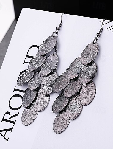  Brincos pendentes clássicos brincos de folhas joias prata/preto/dourado para presente de natal dia dos namorados dia das bruxas festival