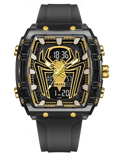  Orologio da polso sportivo al quarzo luminoso da uomo alla moda, modello Smael 8116, impermeabile, con spedizione gratuita.