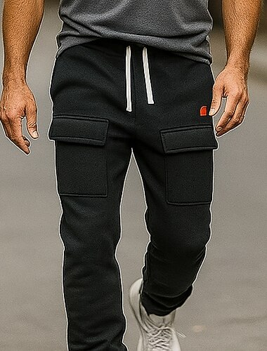  Per uomo Pantaloni da tuta Joggers Pantaloni Pantaloni da Tuta Cargo Pantaloni Larghi Elastico in vita Coulisse Tasca Frontale Semplice Comodità Traspirante Lunghezza intera All'aperto Quotidiano