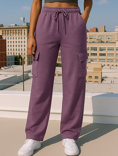  Γυναικεία Αθλητικές Φόρμες Pantaloni de Alergat Παντελόνι για στίβο Τσέπη Κορδόνι Ψηλή Μέση Παντελόνια Φούστες Ένδυση γυμναστικής και άθλησης Γυμναστήριο Προπόνηση Φθινόπωρο Αναπνέει