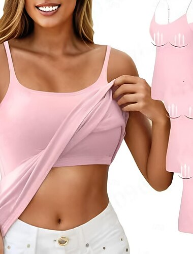  女性用 ガーター付きランジェリー バックレスNightwearコットン お出かけ 週末 ソリッド 甘い ピンク グリーン グレー 夏