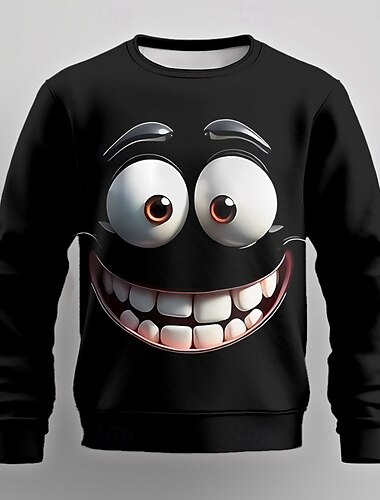  Per uomo Unisex 3D Felpa Maglia Manica Lunga Felpa Girocollo Casual Punk & Gotico Stampa 3D Feste Abbigliamento casual alla moda Grafico Tutte le stagioni