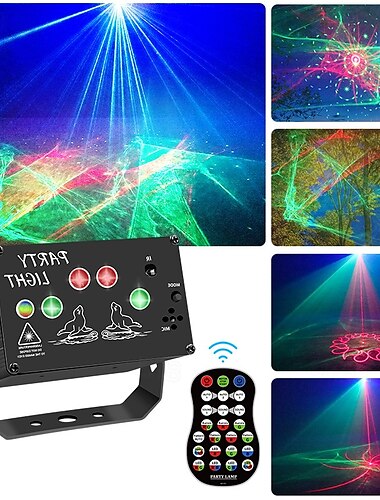  ディスコライト パーティーライト ディスコライト パーティーライト リモコン付き 音楽コントロール LED ディスコパーティー ストロボフラッシャー ハロウィン クリスマス 誕生日パーティー用