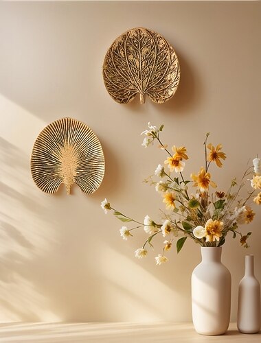  Decoración colgante de pared con pan de oro vintage, escultura de arte de pared antiguo de estilo europeo, decoración rústica de pared para el hogar, sala de estar, hotel, accesorio para sesión de