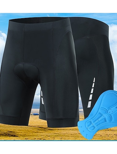  Herre Fôrede sykkelshorts Sykkel Fôrede shorts Formsydd sport Stretch Pustende Svart Klær Sykkelklær