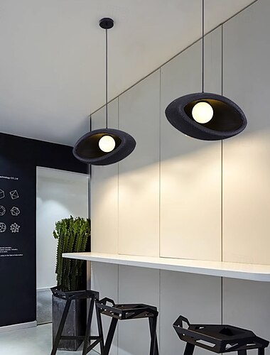 Moderne hengende lys metalllysekrone, kreativ personlighet pendellampe lampeskjerm, soverom stue dekorasjonsbelysning