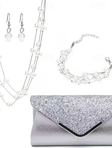  Bridal Jewelry Sets One-piece Suit Alloy 1 Necklace Earrings Necklace Women's Luxury Cute Joy Jewelry Set For Party Evening Wear