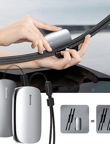  自動車用フロントガラスワイパー修理ツール ユニバーサル フロントガラスワイパーブレードレストアラー 車のフロントリアウィンドウ用ゴムストリップ修復固定装置アクセサリー
