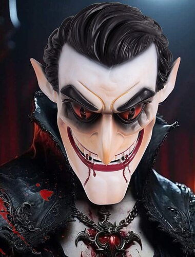  Vampires Δράκουλας Απόκριες Μάσκα Φρίκης Τρομακτικά Πλήρες κεφάλι Ενηλίκων Ανδρικά Απόκριες Επίδοση Πάρτι Εύκολες αποκριάτικες στολές Ντύνομαι