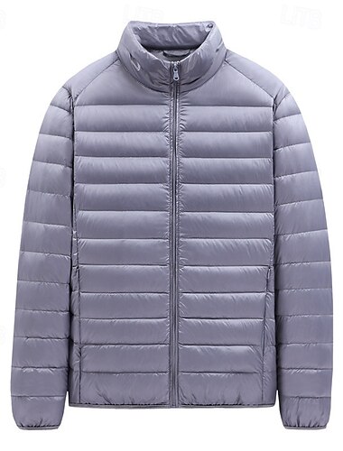  Hombre Chaqueta acolchada Chaqueta de Invierno Al aire libre Térmico Templado Trajes de senderismo Ropa de senderismo Invierno Camiseta Camping / Senderismo / Espeleología Viaje Negro Borgoña Azul
