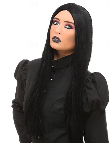  Deluxe Hexenperücke für Erwachsene – langes Kunsthaar mit Locken, perfekt für Halloween, Cosplay &Themenpartys