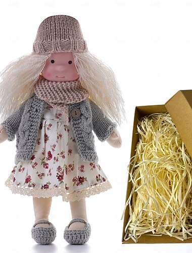  corpo in cotone bambola waldorf artista bambola bambola mini fatta a mano bambola da vestire fai da te scatola regalo di halloween confezione benedizione (esclusi accessori per piccoli animali) per