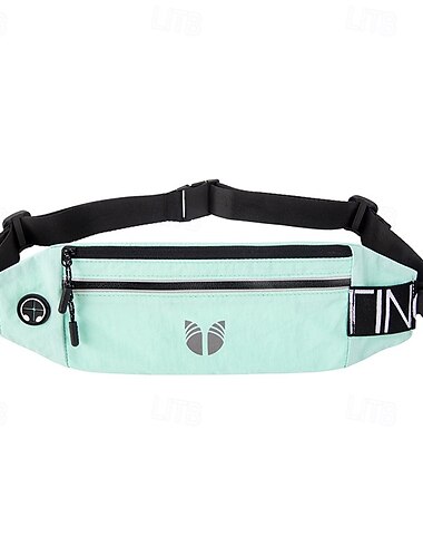  Bolsa de cintura Riñonera para correr Riñonera deportiva para Maratón Correr Corriendo Bolsas de Deporte Ligero Bolsillos multifuncionales Resistente al Agua Con compartimentos Nailon Hombre Mujer