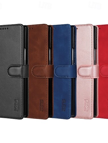  τηλέφωνο tok Για Samsung Galaxy Z Fold 7 Z Διπλώστε 6 Z Fold 5 Z Fold 4 Θήκη κάρτας πορτοφολιού Σταντ ποδηλάτου Υποδοχή κάρτας Ανθεκτική σε πτώσεις Ρετρό TPU PU δέρμα