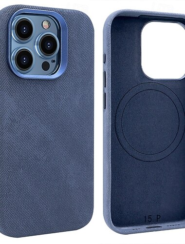  telefon Carcasă Pro iPhone 16 15 14 Pro Max 13 Pro Max Zadní kryt Magnetické Nárazuvzdorné Retro TPU PU kůže