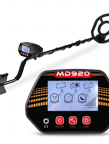  md920 υπόγειος ανιχνευτής μετάλλων θησαυρού, χρυσοθήρας με υποδοχή ακουστικών 3,5 mm, αδιάβροχος ανιχνευτής μετάλλων θησαυρού