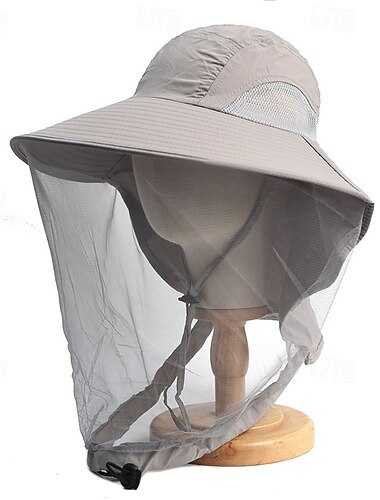  Cappello da sole Cappello a secchiello Cappello Protezione Solare Repellenti anti-insetti Estate Rete Unisex Pesca Attività