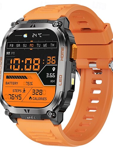  nowy smartwatch z GPS i wodoodpornością ip68 2.01 ips zawsze wyświetla kompas tętno 630mah bateria bt call damski smartwatch