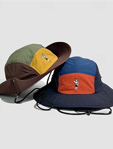  Cappello da sole Cappello a secchiello :Brimmer Cappello Patchwork Fantasia/motivo Protezione UV Traspirante Estate Per donna Pesca Attività