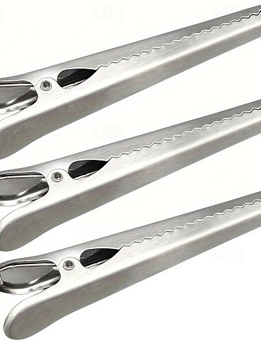  Large Long Metal Bag Clips, Heavy Duty Food Sealing Clips for Snack Bags, Chip Bags, and Food Storage