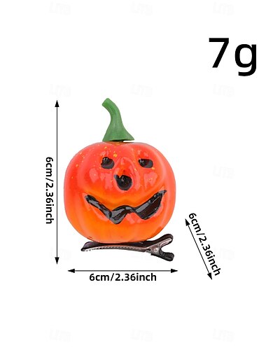  halloweeni tökös hajcsat, kreatív, műmosolygós tökös fejdísz, aranyos oldalsó frufrucsat partira és jelmezkiegészítőként