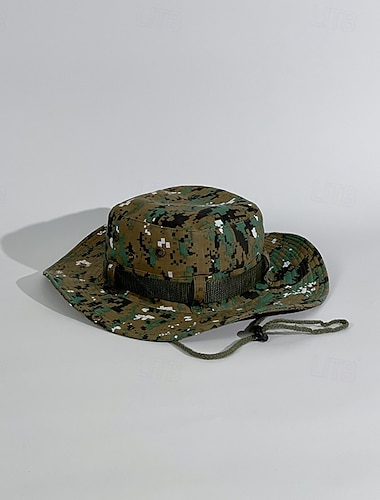  Zonnehoed Emmer hoed :Volle roemer Hoed Camouflage Kleur Patroon UV-Bescherming Ademend Zomer Voor heren Vissen Activiteit
