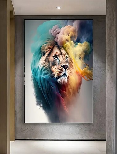  Estampado Impressões em tela enrolada - Abstrato Animais Moderno Tradicional Impressões de arte