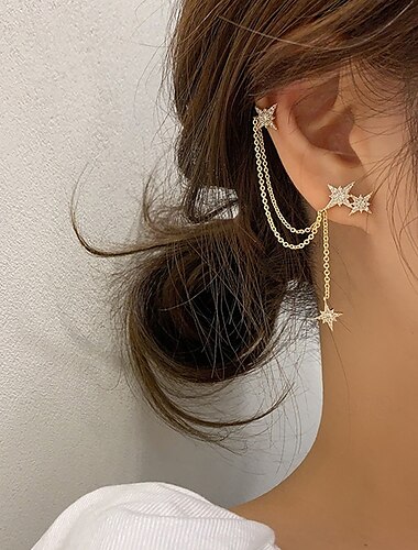  女性用 スタッドピアス トロピカル風 星形 喜び トロピカル風 イヤリング ジュエリー ゴールド 用途 バレンタイン