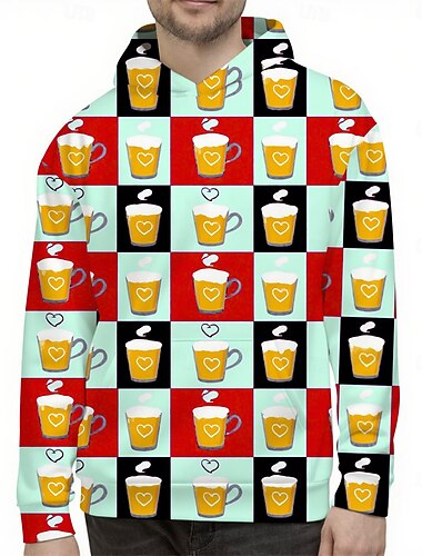  Oktoberfest Birra Felpa con cappuccio Maglione bavarese Monaco Tedesco Grafico Per Per uomo Adulti Carnevale Birra Oktoberfest Stampa 3D Feste Casual Quotidiano