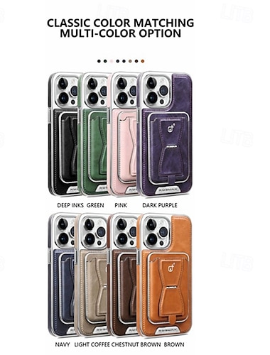  telefono Custodia Per iPhone 16 Pro Max Plus iPhone 16 iPhone 15 Pro Max Plus iPhone 15 iPhone 14 Pro Max Plus iPhone 13 Pro Max Mini Copertura Posteriore con Supporto Slot per Carte Resistente agli