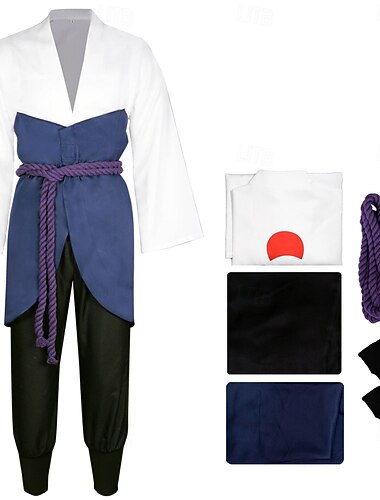  コスプレ ニンジャ うちはサスケ アニメ系 コスプレ衣装 セット コスプレスーツ ハロウィーン カーニバル 性能 パーティー 舞台 上着 パンツ 用途 男性用 大人
