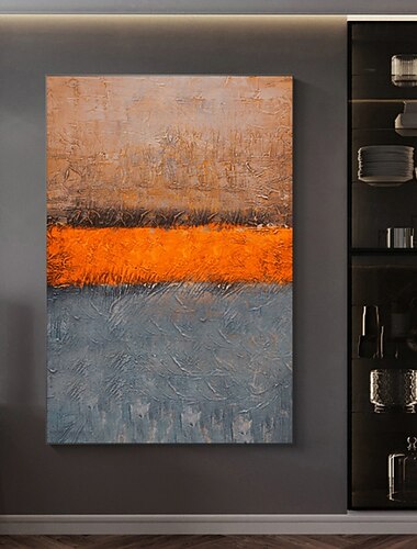  ציור שמן בעבודת יד על בד קיר אמנות קישוט מודרני מופשט לעיצוב הבית מגולגל ללא מסגרת ציור לא מתוח