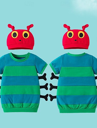  Η πολύ πεινασμένη κάμπια Σύνολα Στολές Χαρακτήρες παραμυθιού Κινούμενα σχέδια Στολές Ηρώων Ταινιών for Αγορίστικα Κοριτσίστικα Παιδικά Απόκριες Παγκόσμια Ημέρα Βιβλίου