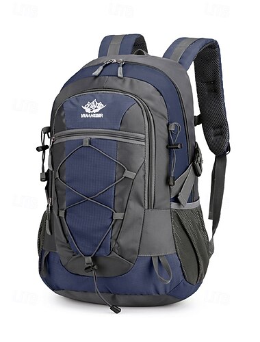  Per uomo Zaino Zaino scolastico Zaino da viaggio Scuola All'aperto Quotidiano Tinta unica Poliestere Tessuto Oxford Nylon Grande Capacità Impermeabile Durevole Cerniera Nero Rosso Blu Reale