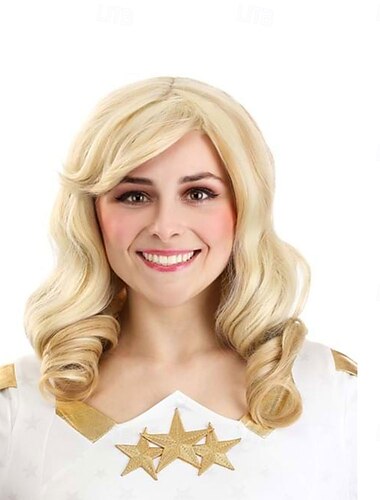 Perucă de costum Starlight pentru băieți, pentru femei, peruci de petrecere de Halloween pentru cosplay
