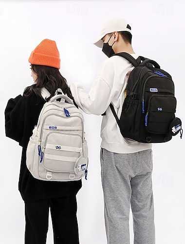  Pánské Dámské děti batoh Školní taška Funkční batoh Školní batoh Bookbag Škola Denní Nylon Nastavitelná Velká kapacita Lehká váha Zip Černá Světlá růžová Rubínově červená