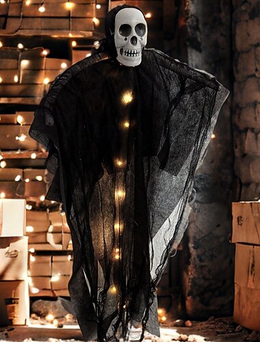  1 stuk Halloween gloeiende schedel hangende spook binnen en buiten binnenplaats Halloween feest sfeer decoratie licht
