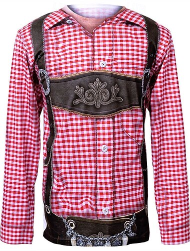  Oktoberfeest Lederhosen Print Sweatshirt Pullover Beiers München Duits Grafisch Voor Voor heren Volwassenen Carnaval Oktoberfest bier 3D afdrukken Feest Casual / Dagelijks