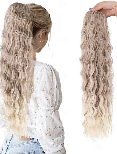  Coulisse Code di Cavallo Da donna / Morbido / Classico Capelli Sintetici Pezzo di capelli Estensione capelli Riccio 26 pollici Vacanza / Festa / Sera / Abbigliamento quotidiano
