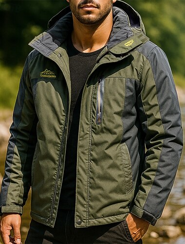  رجالي جاكيت ضد الرياح سترة سوفتشيل جاكيت لرياضة المشي في الهواء الطلق بطانة صوف حراري ضد الهواء سريع جاف ملابس المشي لمسافات طويلة ملابس المشي لمسافات طويلة الشتاء سقوط الخريف سترة