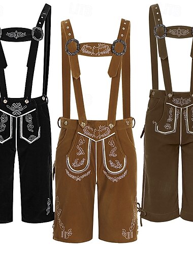  Oktoberfest Lederhosen Bávaro Alemão Alpino prados Homens Carnaval Festa Festival da Cerveja Pano de Estilo Tradicional