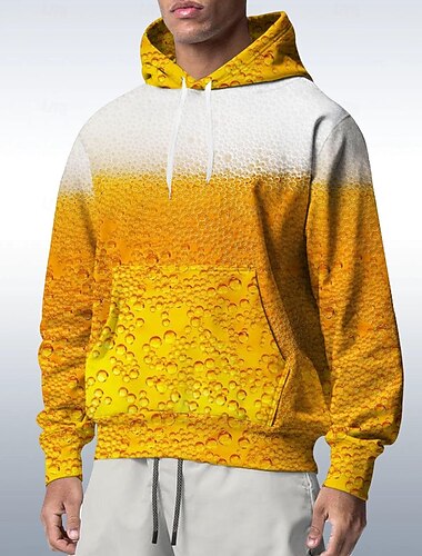 Októberi fesztivál Sör Kapucnis felsőrész Pullover bajor München Német Grafikus Kompatibilitás Páros Férfi Női Felnőttek Farsang Októberi fesztivál 3D nyomtatás Parti Alkalmi / Napi