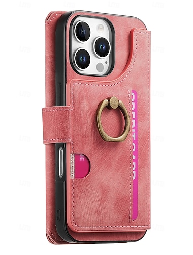  Handy Hülle Handyhüllen Für iPhone 16 Pro Max Plus 16 16 Plus 16 Pro 15 15 Pro Max 15 14 Pro Max Plus 13 Pro Max Brieftaschenhülle Reisverschluss Ständer Kartenfach Retro TPU Nylon PU-Leder