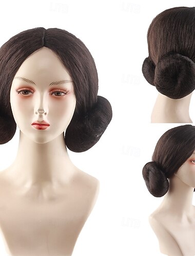  Cosplay Parykker Brun Lige Syntetisk hår Kort Parykker Dame Parykker Til fest